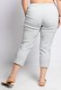 Picture of PLUS SIZE GREY CAPRI WITH BUTTONS